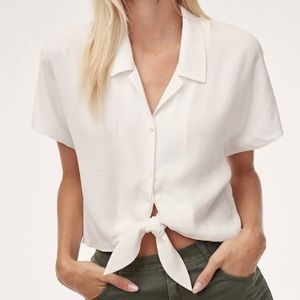 Wilfred Free tie front blouse